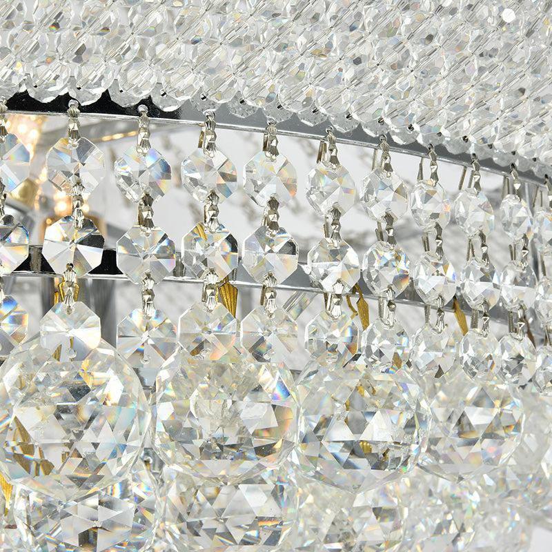 Luxury Crystal Chandelier for Grand Villa Hall and Duplex Staircase Lighting - fovolighting