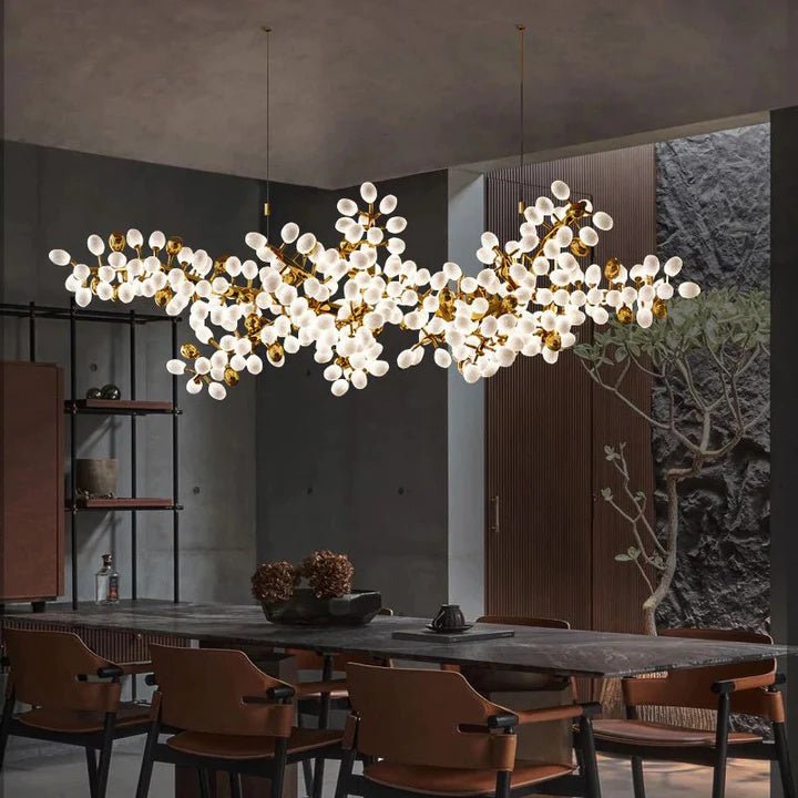 Luxury Escamoles Horizontal Grape Chandelier - fovolighting