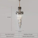 Luxury Extra Large Foyer Spiral Staircase Chandelier Long Crystal Ceiling Light Fixture For Living Room Hall Entrance - fovolighting