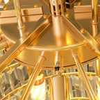 Luxury Hotel Hallway Ceiling Lighting Fixture Large Round Crystal Chandelier For Foyer Living Room Staircase - fovolighting