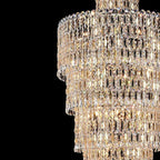 Luxury Large Crystal Chandelier For Hight Ceiling Living Room Long Staircase Light Fixture - fovolighting