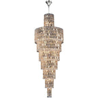 Luxury Large Crystal Chandelier For Hight Ceiling Living Room Long Staircase Light Fixture - fovolighting
