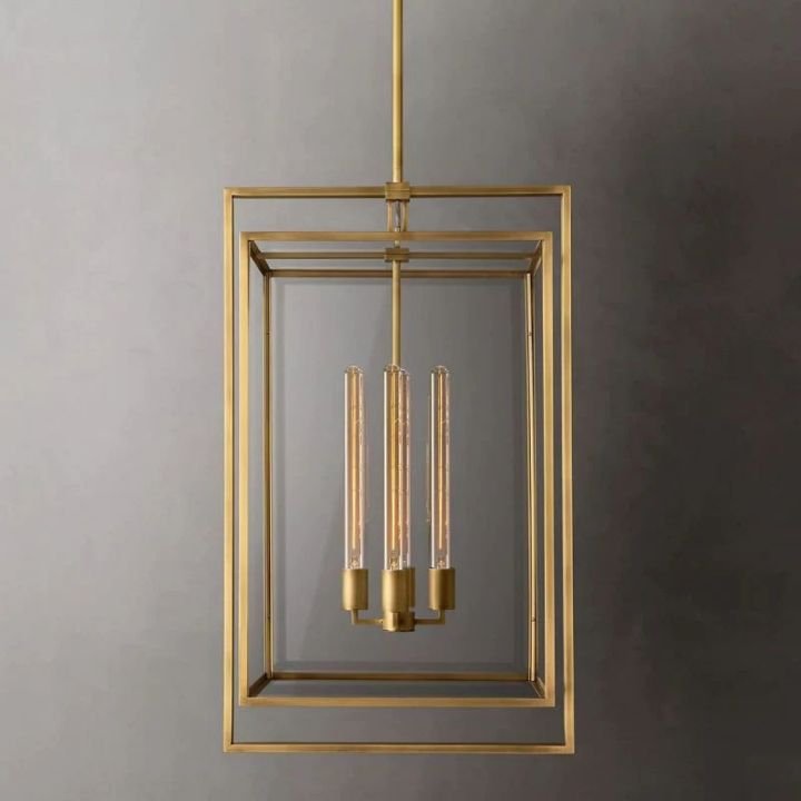 Lykke Glass Lantern Modern Pendant - fovolighting