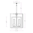 Lykke Glass Lantern Modern Pendant - fovolighting
