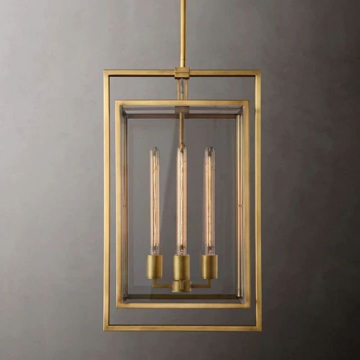 Lykke Glass Lantern Modern Pendant - fovolighting