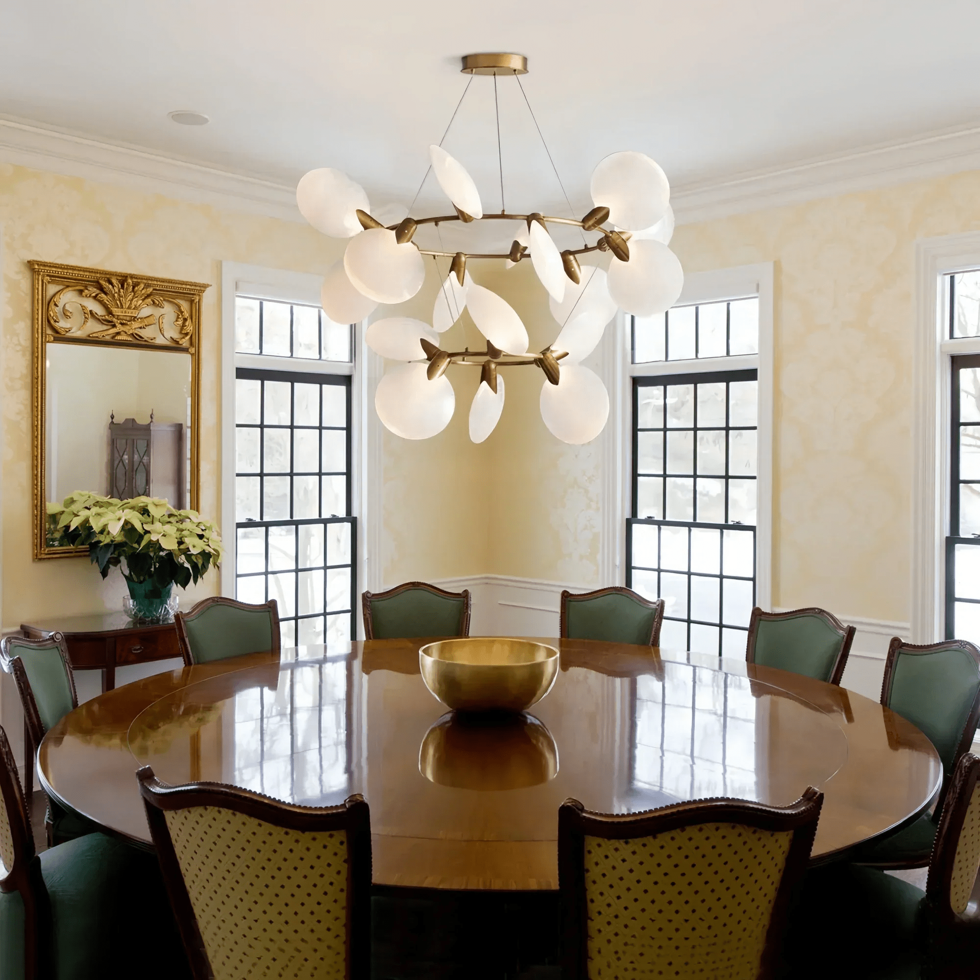 Lyla 2 - Tiered Halo Chandelier - fovolighting