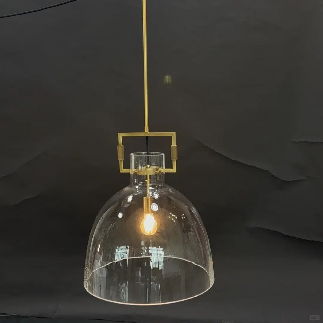 Machinise Glass Cloche Pendant Light - fovolighting