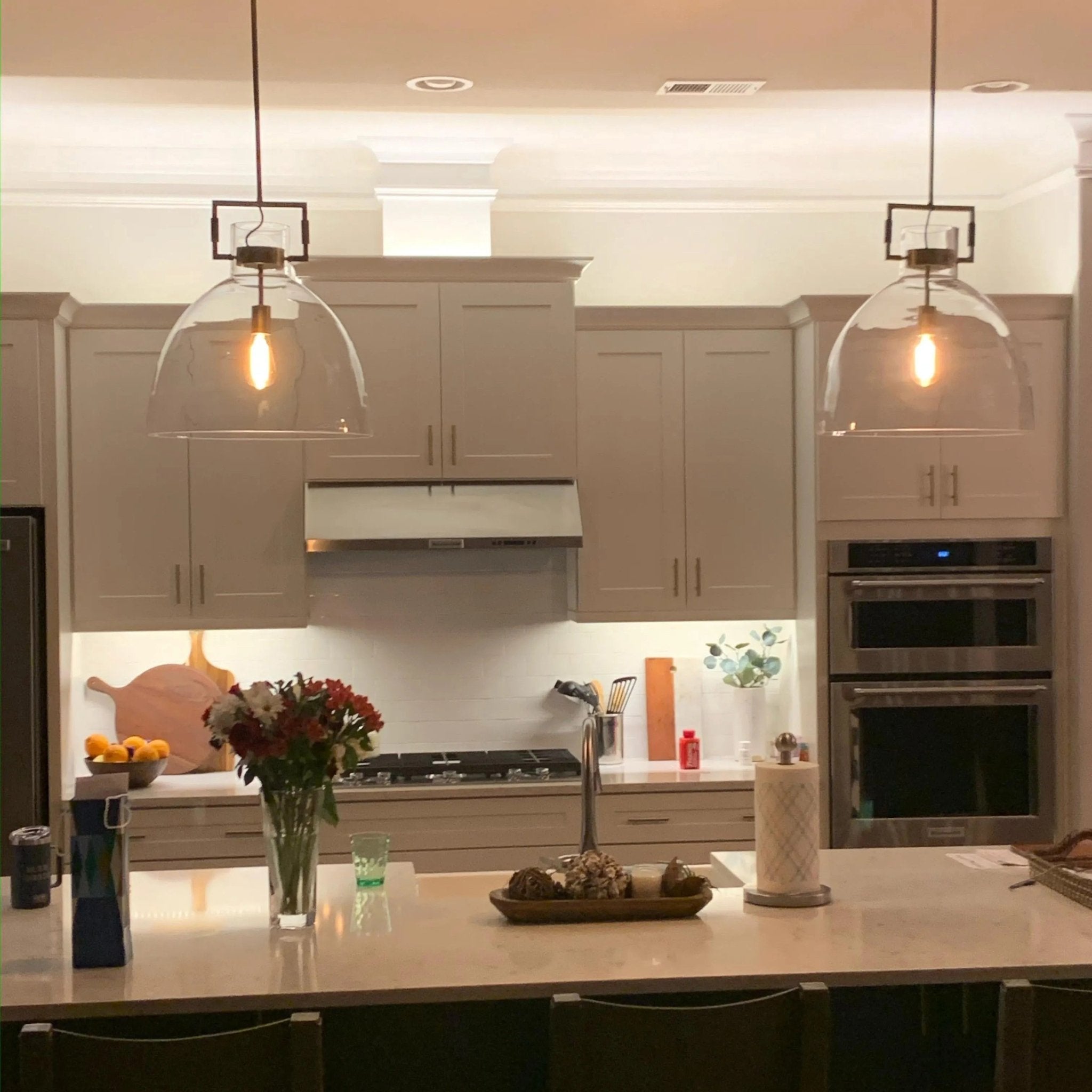 Machinise Glass Cloche Pendant Light - fovolighting
