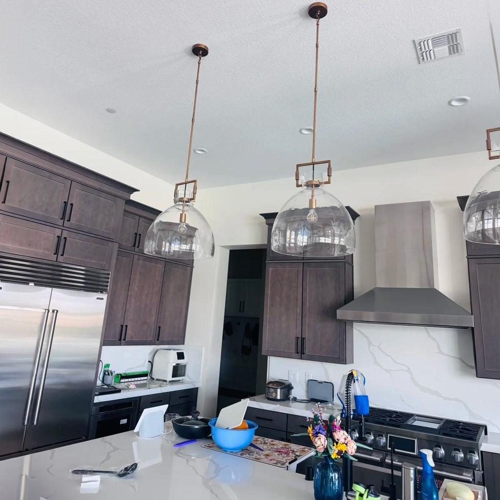 Machinise Glass Cloche Pendant Light - fovolighting