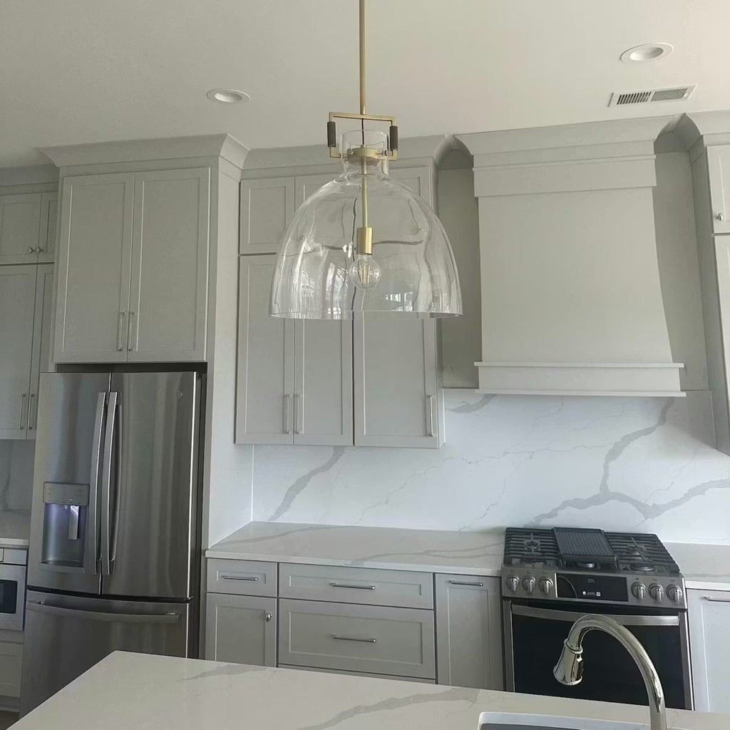 Machinise Glass Cloche Pendant Light - fovolighting