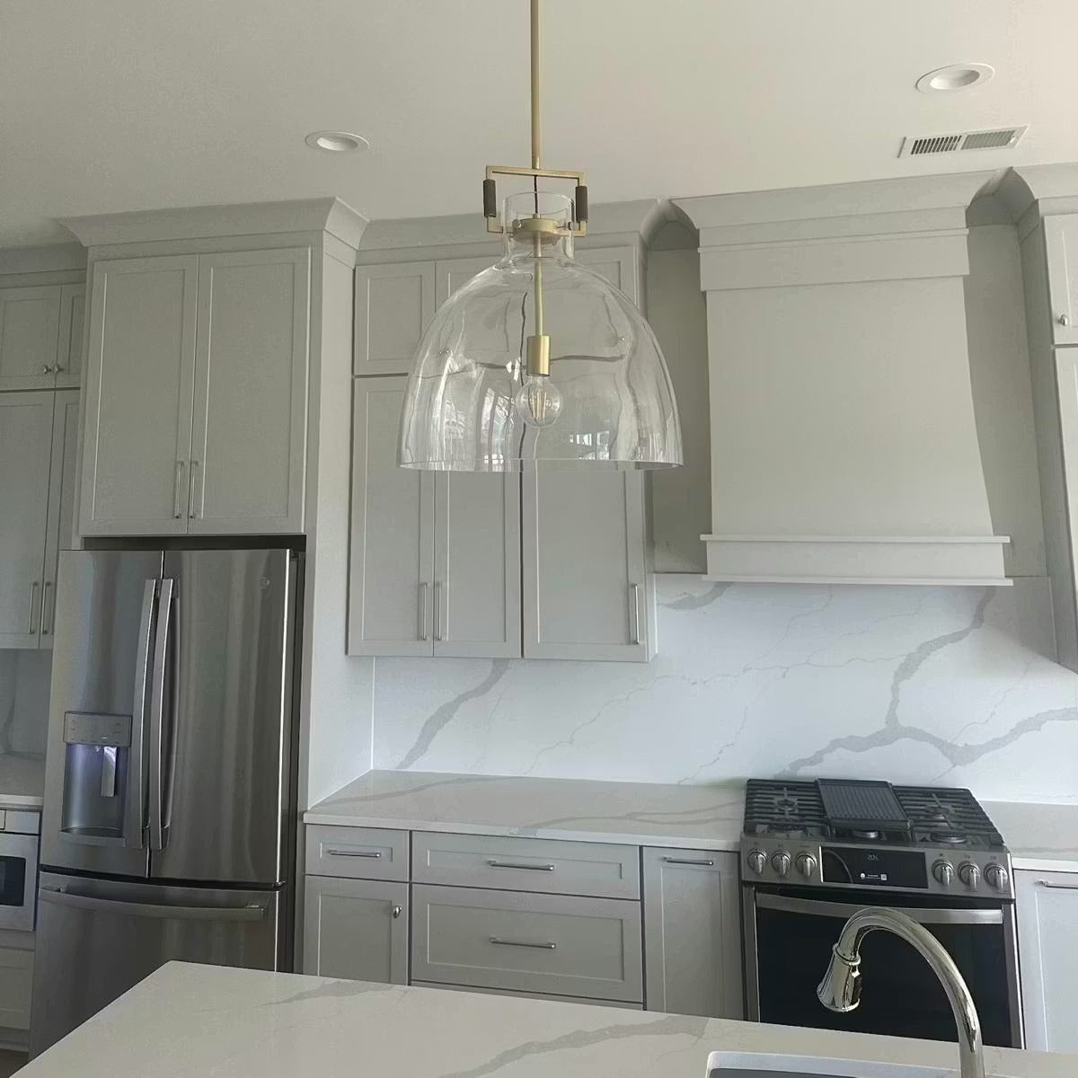 Machinise Glass Cloche Pendant Light - fovolighting