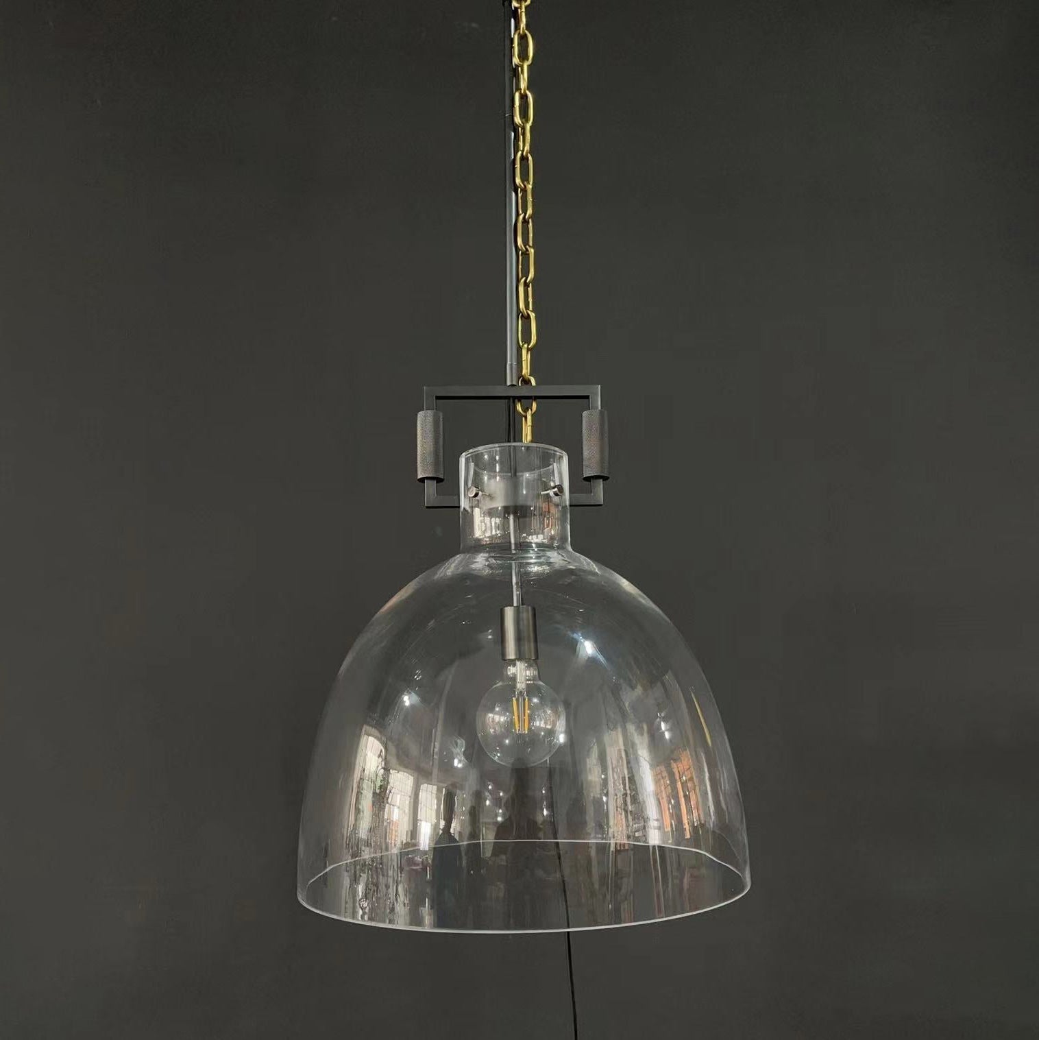 Machinise Glass Cloche Pendant Light - fovolighting