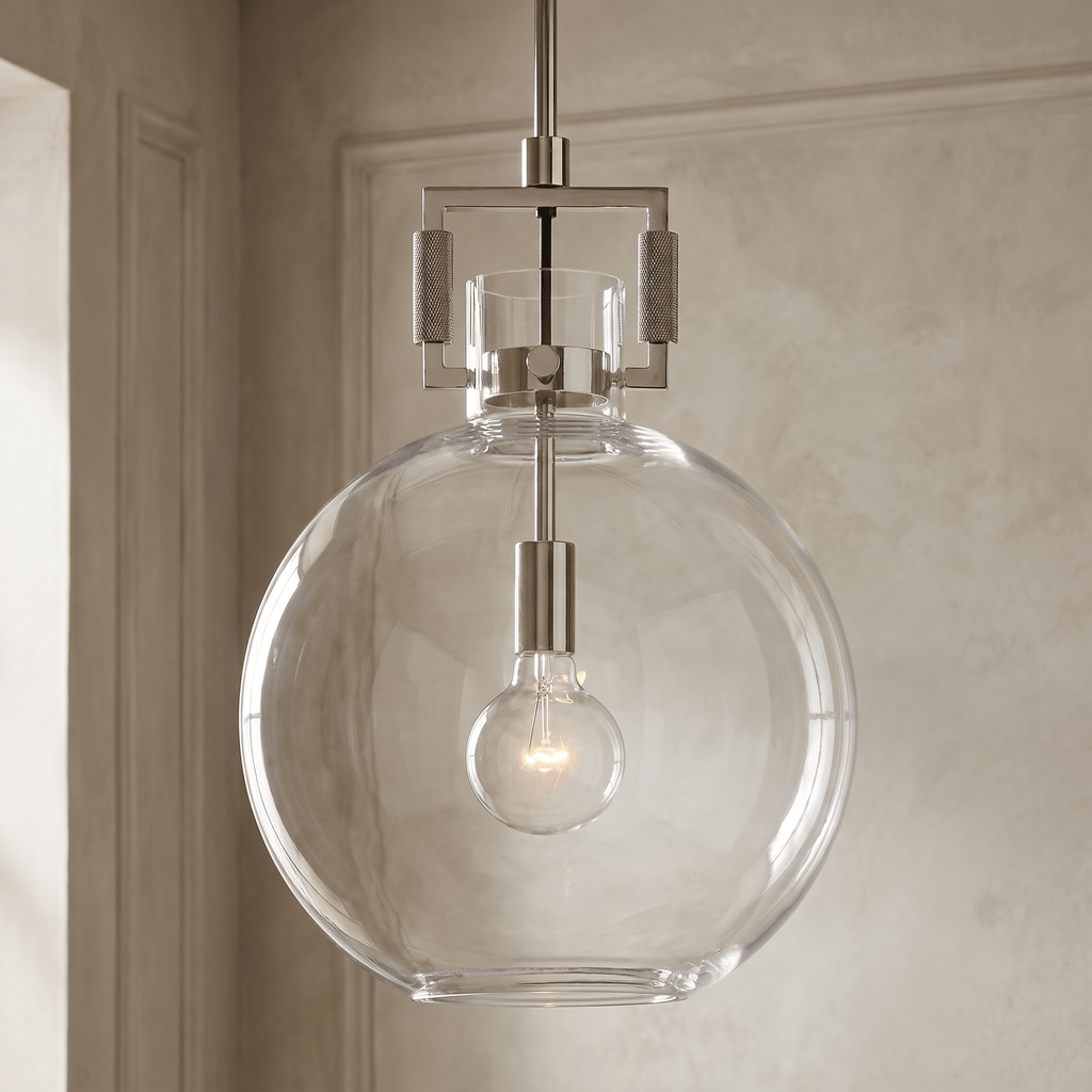 Machinise Glass Globe Pendant - fovolighting