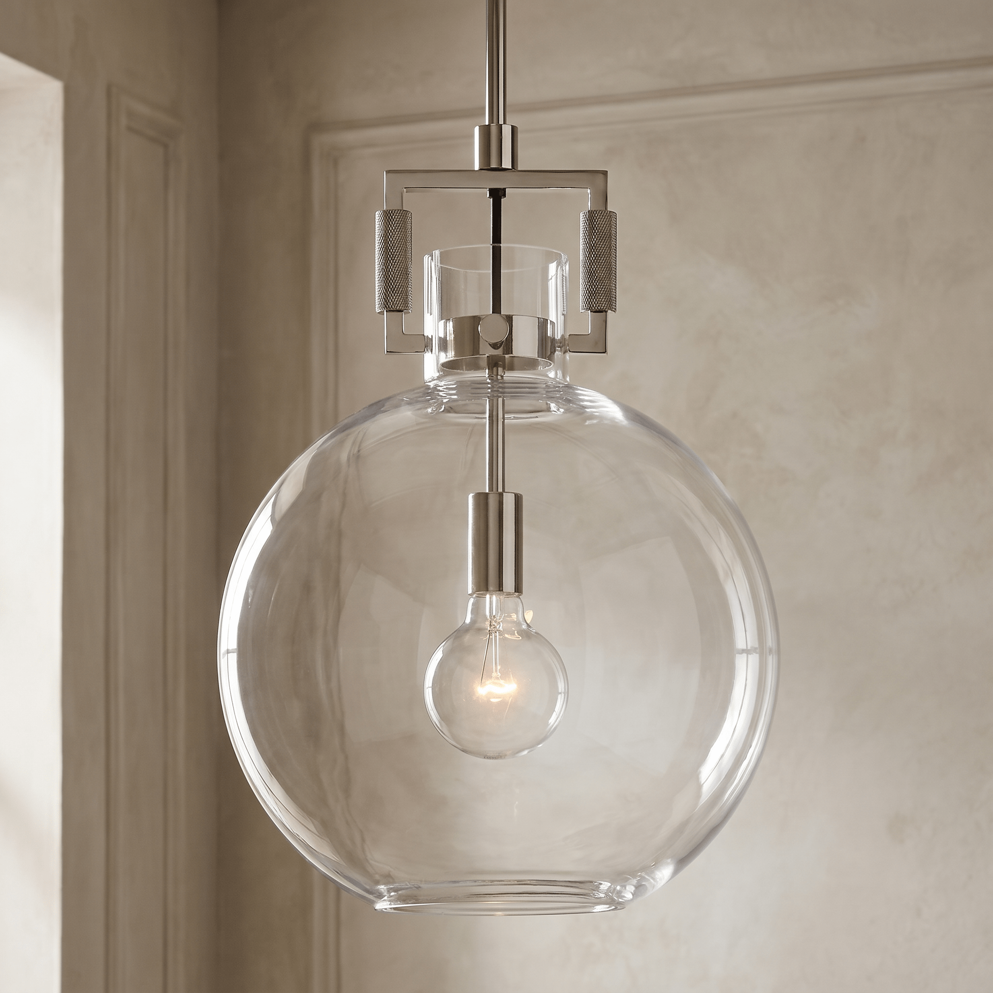 Machinise Glass Globe Pendant - fovolighting