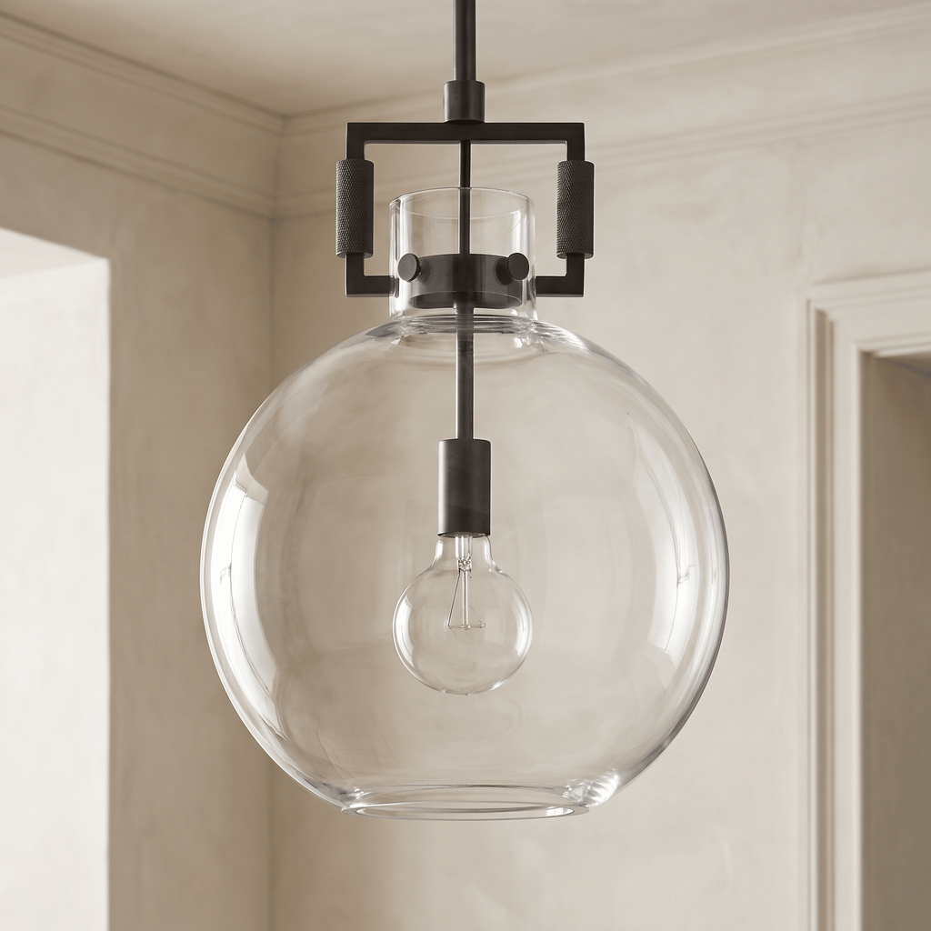 Machinise Glass Globe Pendant - fovolighting