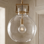 Machinise Glass Globe Pendant - fovolighting