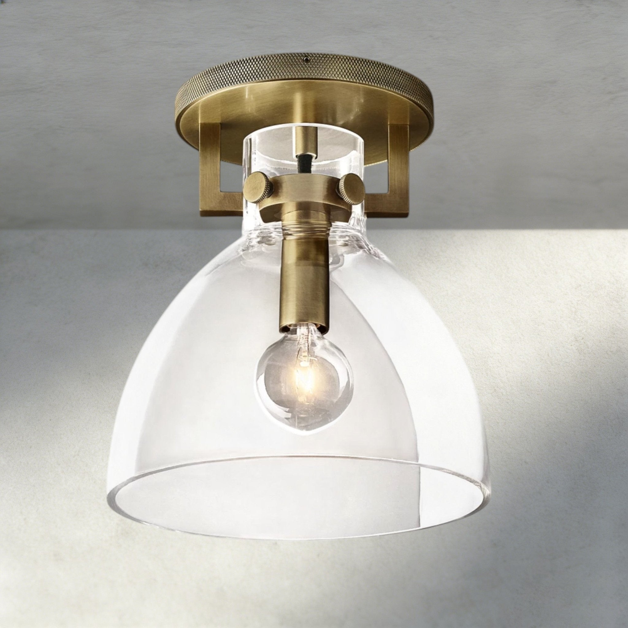 Machunst Glass Cloche Flushmount - fovolighting