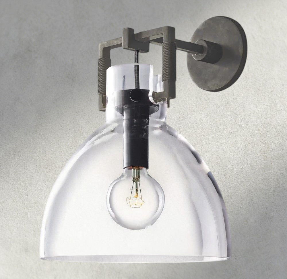 MACHUNST GLASS CLOCHE SCONCE 8", 10" - fovolighting