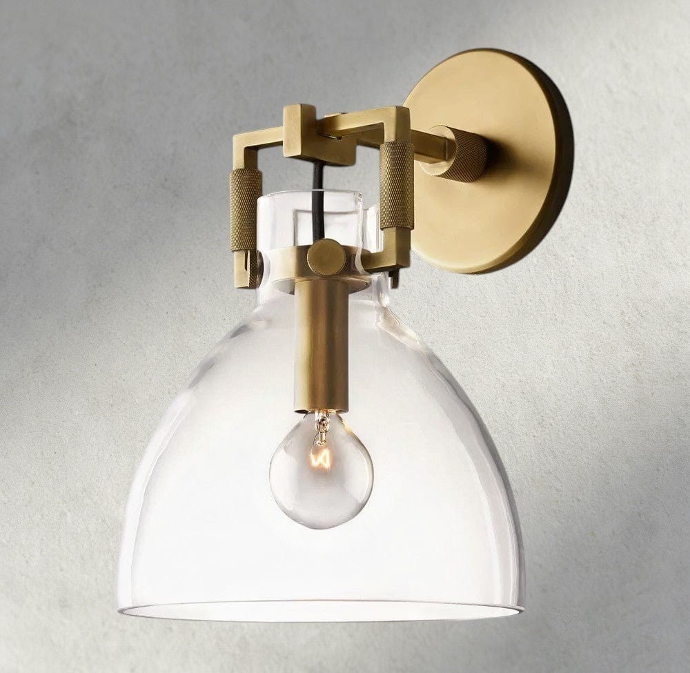 MACHUNST GLASS CLOCHE SCONCE 8", 10" - fovolighting