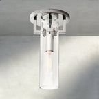 MACHUNST GLASS CYLINDER FLUSHMOUNT - fovolighting
