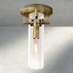 MACHUNST GLASS CYLINDER FLUSHMOUNT - fovolighting