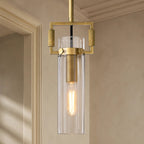 Machunst Glass Cylinder Pendant 12", 22" - fovolighting