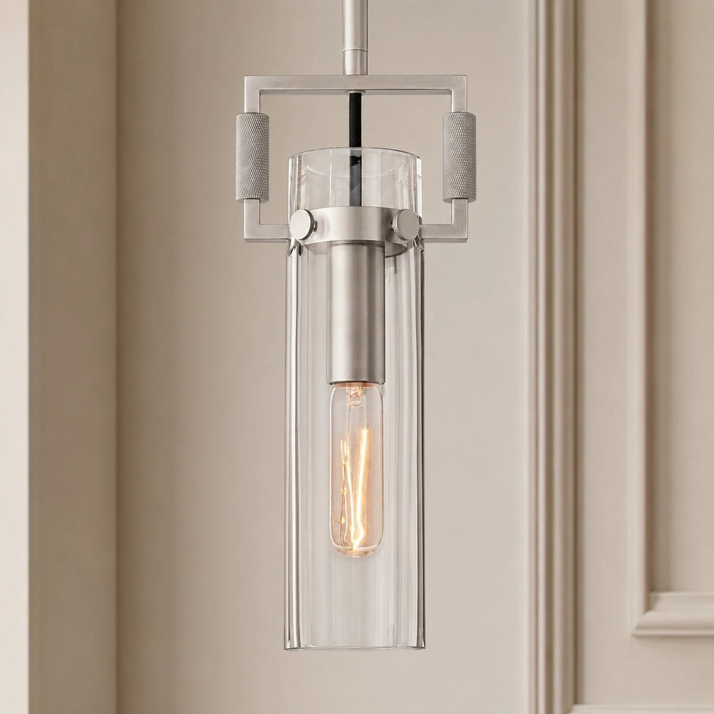 Machunst Glass Cylinder Pendant 12", 22" - fovolighting