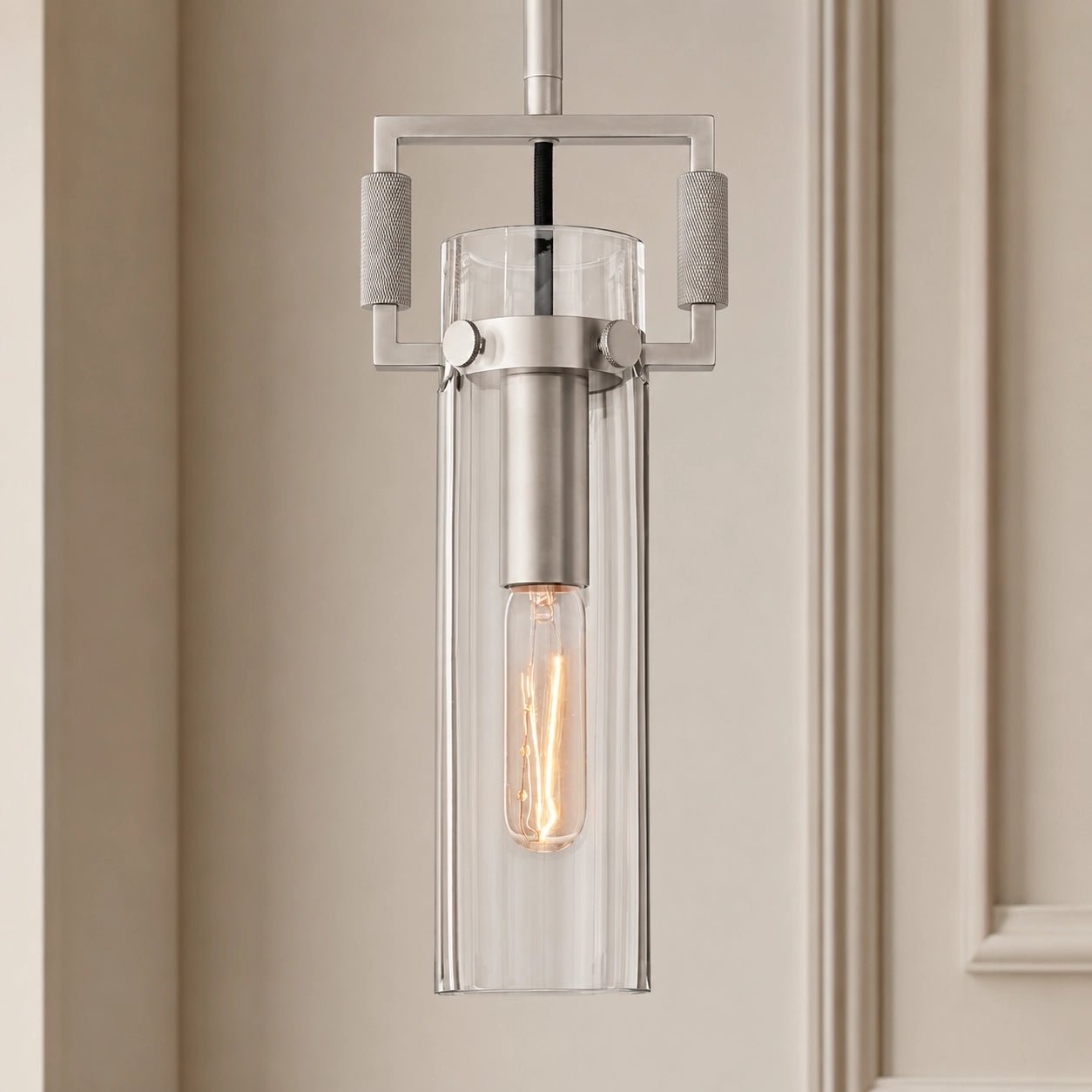 Machunst Glass Cylinder Pendant 12", 22" - fovolighting