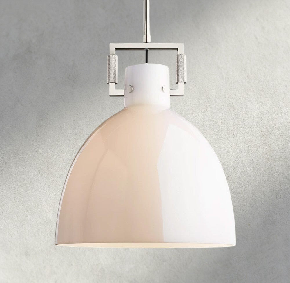 MACHUNST MILK GLASS CLOCHE PENDANT 10", 14", 18" - fovolighting