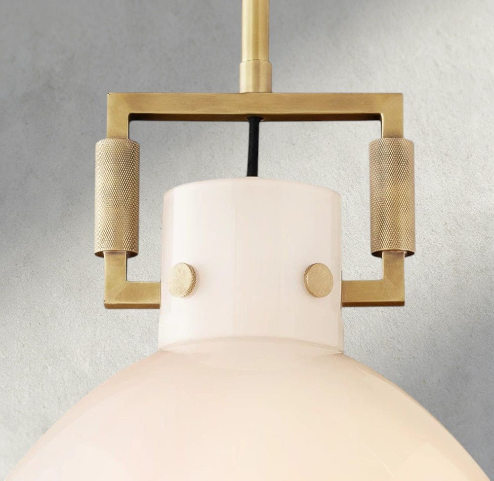 MACHUNST MILK GLASS CLOCHE PENDANT 10", 14", 18" - fovolighting
