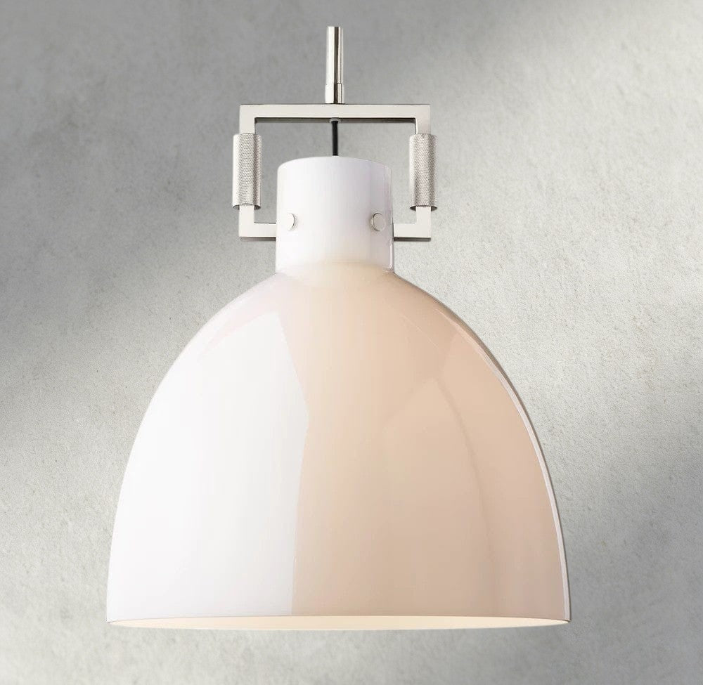 MACHUNST MILK GLASS CLOCHE PENDANT 10", 14", 18" - fovolighting
