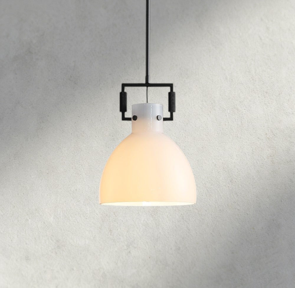 MACHUNST MILK GLASS CLOCHE PENDANT 10", 14", 18" - fovolighting
