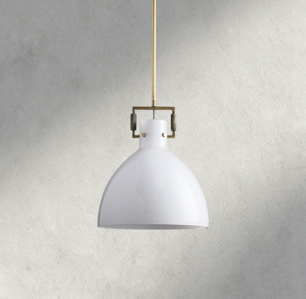 MACHUNST MILK GLASS CLOCHE PENDANT 10", 14", 18" - fovolighting