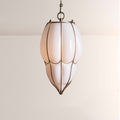 Mara Caged Opal Glass & Brass Large Pendant - fovolighting