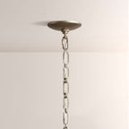 Mara Caged Opal Glass & Brass Large Pendant - fovolighting
