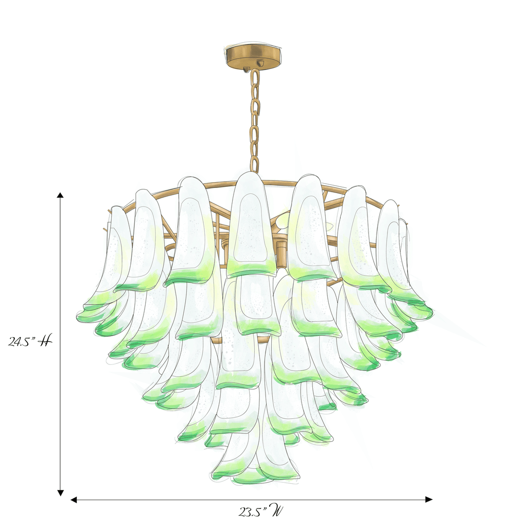 Marielle Mid Century Petal Chandelier - fovolighting