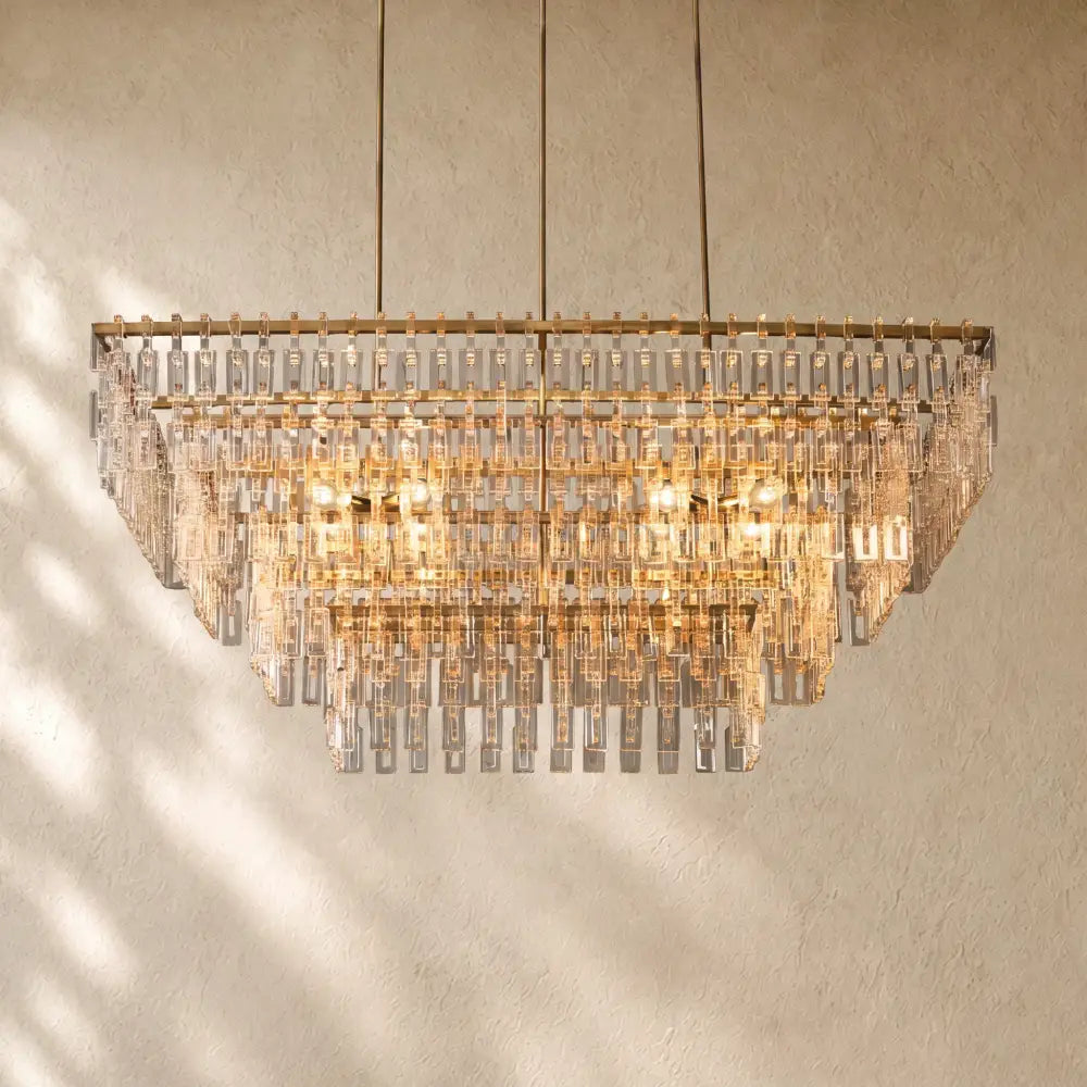 Marina Tiered Rectangular Chandelier
