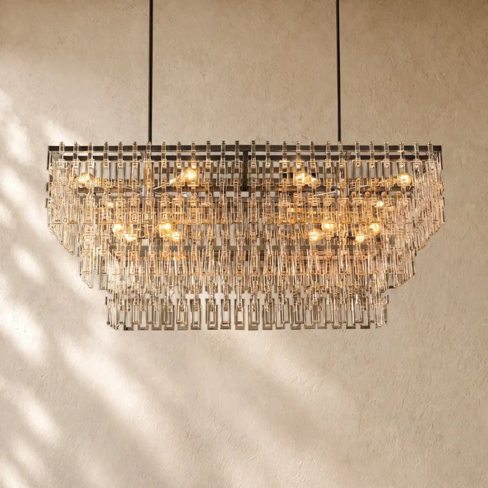 Marina Tiered Rectangular Chandelier