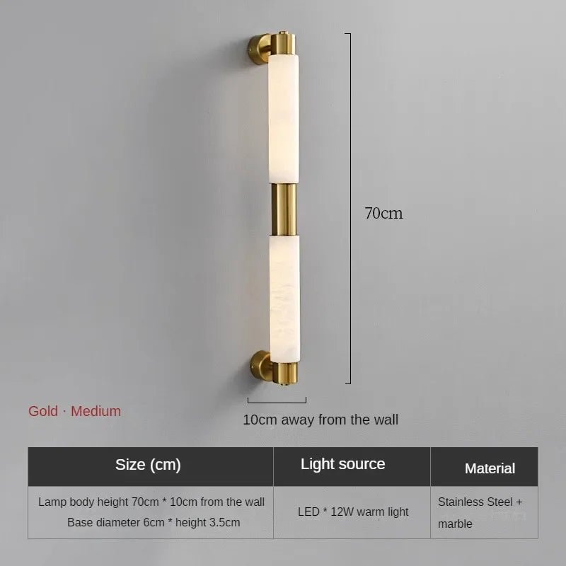 Maris Natural Marble Sconce - fovolighting