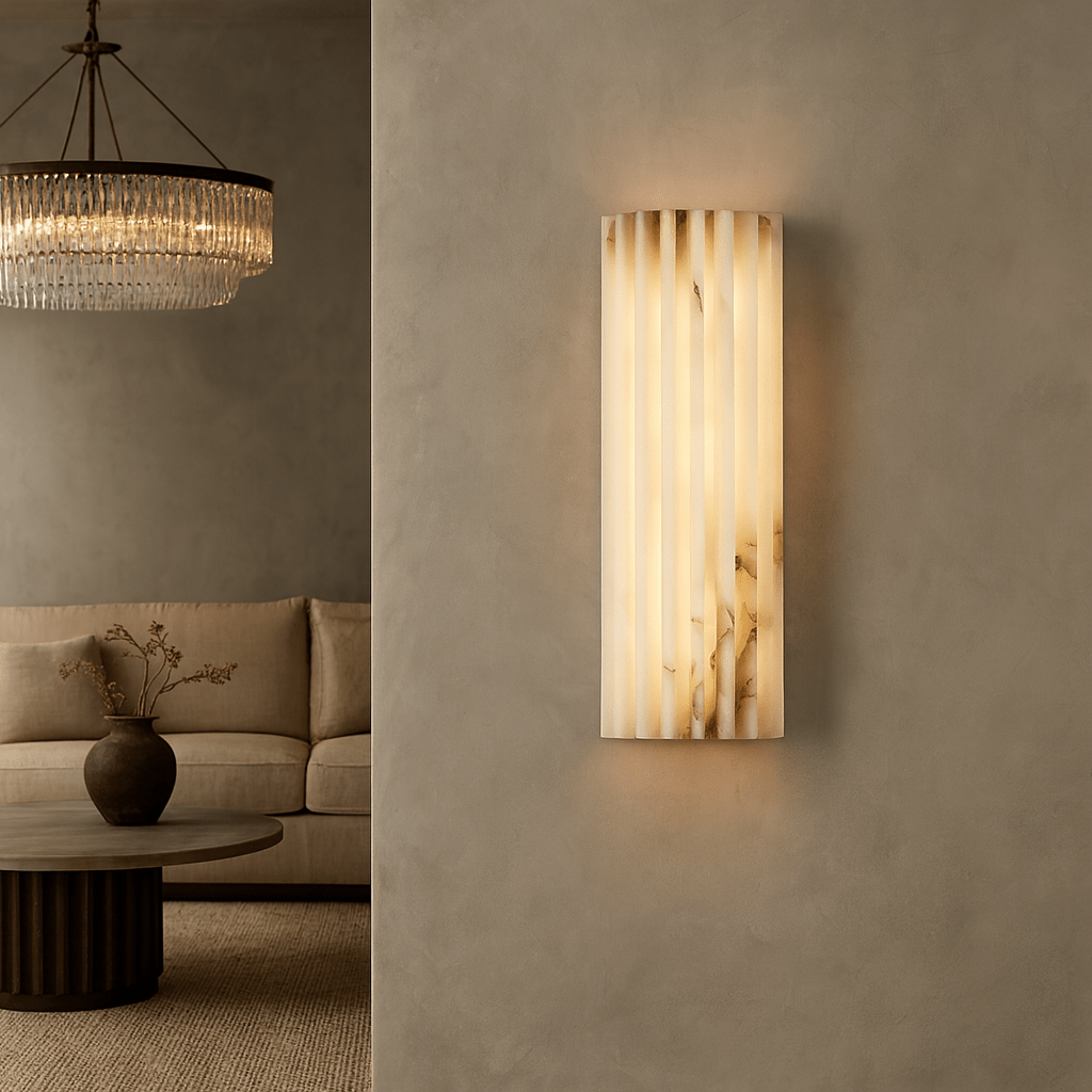 Marlo Marble Wall Sconce 12" - fovolighting