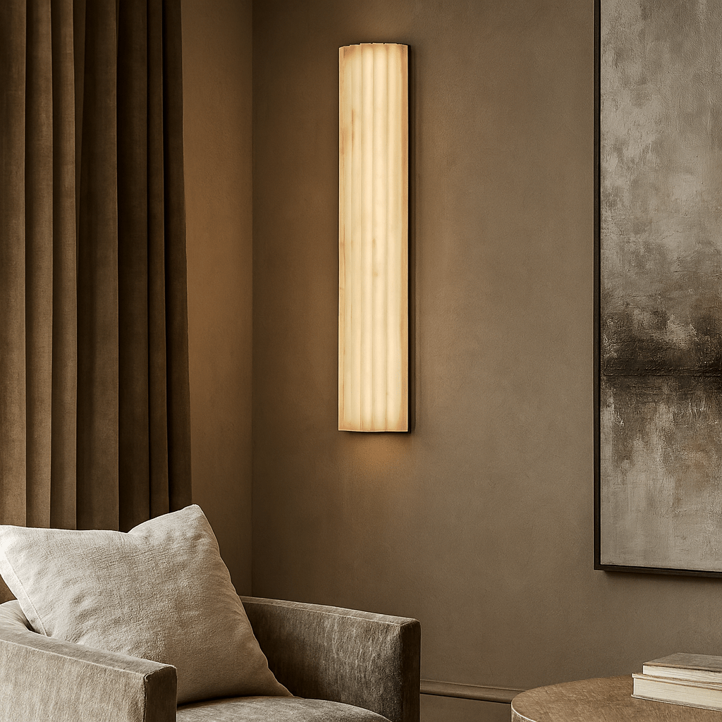 Marlo Marble Wall Sconce 18" - fovolighting