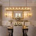 Marlow Crystal Rectangular Chandelier - fovolighting