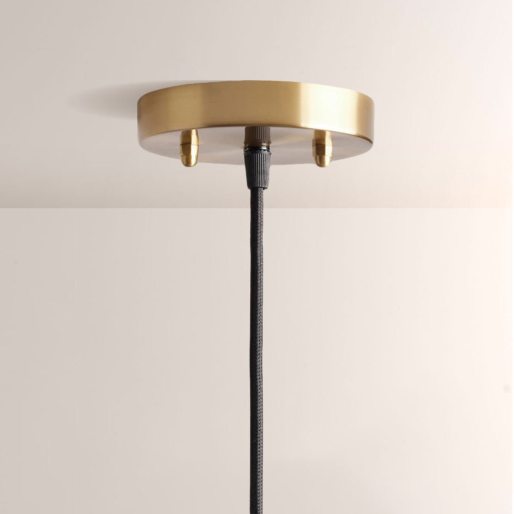 Matilde Palm Leaf & Brass Pendant - fovolighting