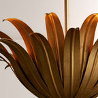 Matilde Palm Leaf & Brass Pendant - fovolighting