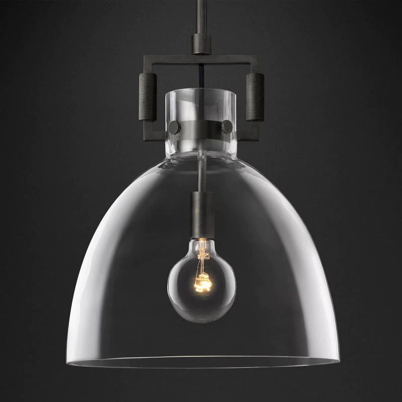 Mechanic Glass Cloche Pendant - fovolighting