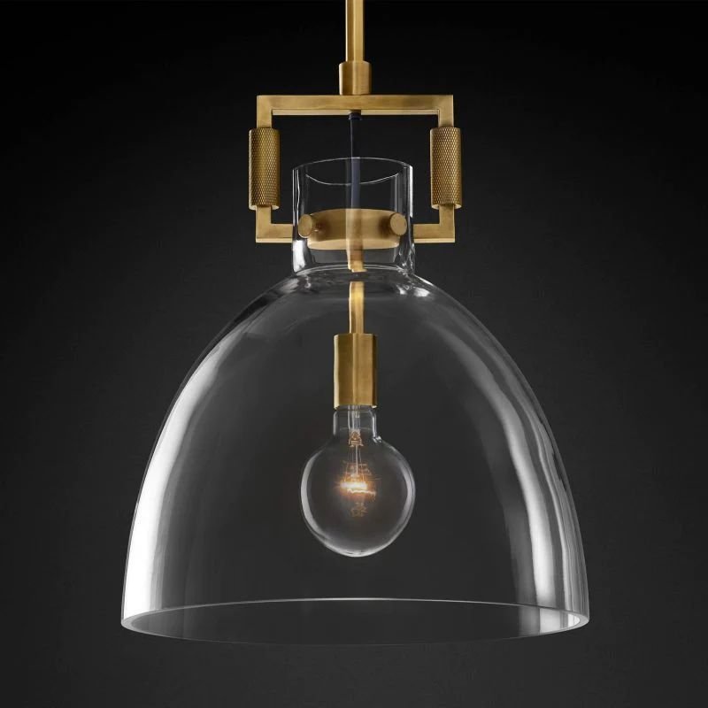 Mechanic Glass Cloche Pendant - fovolighting