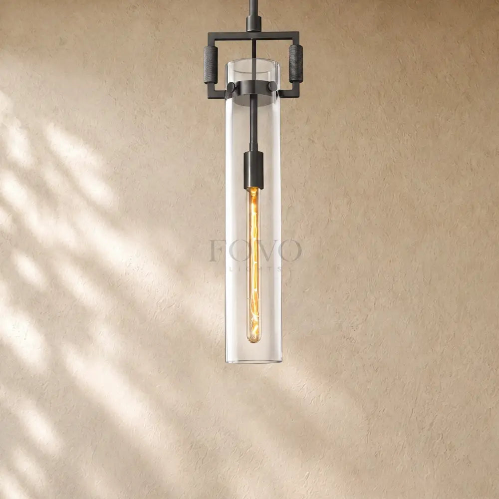 Mechanical Glass Cylinder Sconce