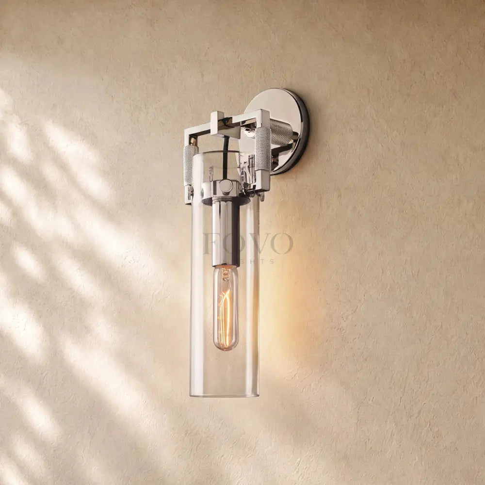 Mechanical Glass Cylinder Sconce