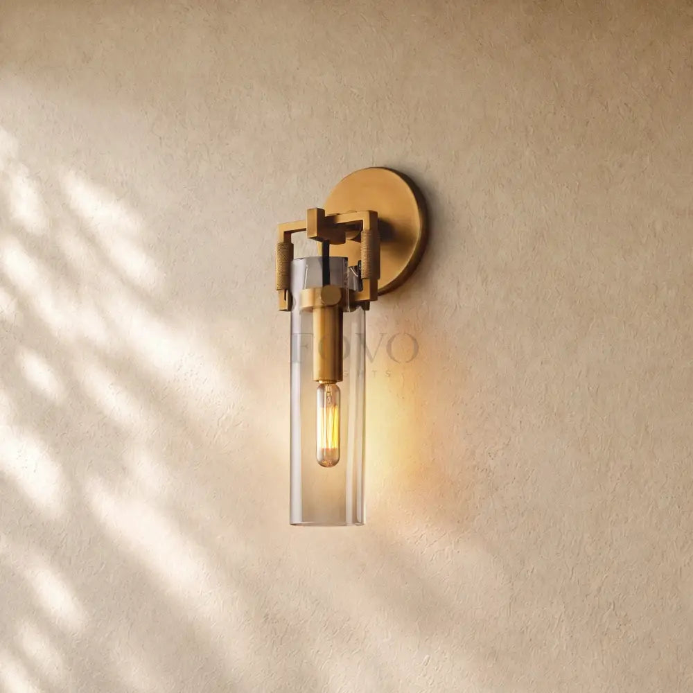 Mechanical Glass Cylinder Sconce