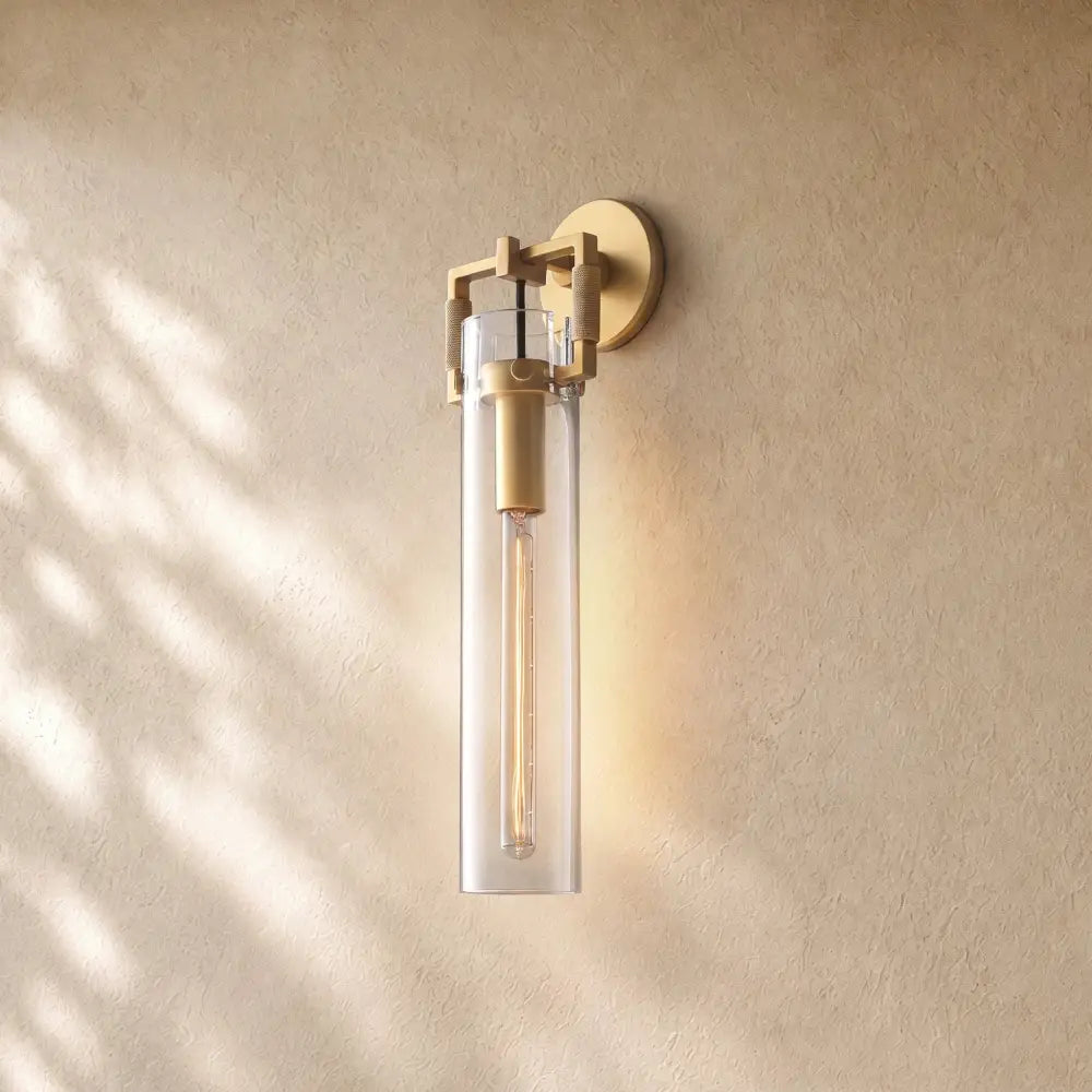 Mechanical Glass Cylinder Sconce
